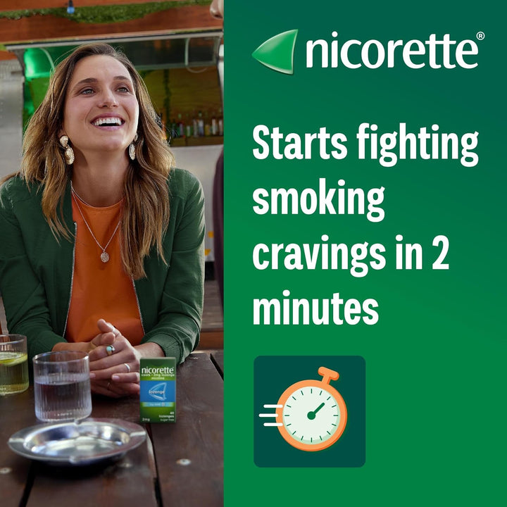 Fruit 2Mg Lozenge, 80 Lozenges (2 X 40 Packs), Effective and Discreet Quit Smoking Aid for Cigarettes, Nicotine Lozenges with Dual-Layer Fruity Flavour Release