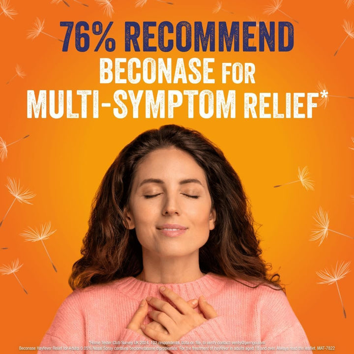 8 in 1 Hayfever Relief Nasal Spray (100 Spray Bottle) - Long Lasting Effective Relief from Hayfever - Portable and Lasts up to 24 Hours When Used Twice a Day - Non Drowsy