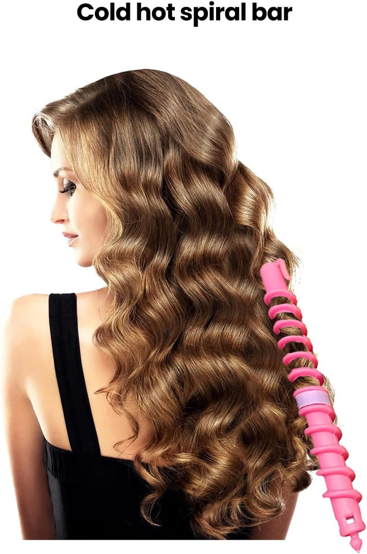 20-Pack Hair Curlers Spiral Perm Rods for Long and Short Hair, 15Cm Spiral Curly Heatless Hair Ties for Women, DIY Hair Styling Rollers for Natural Curls and Waves