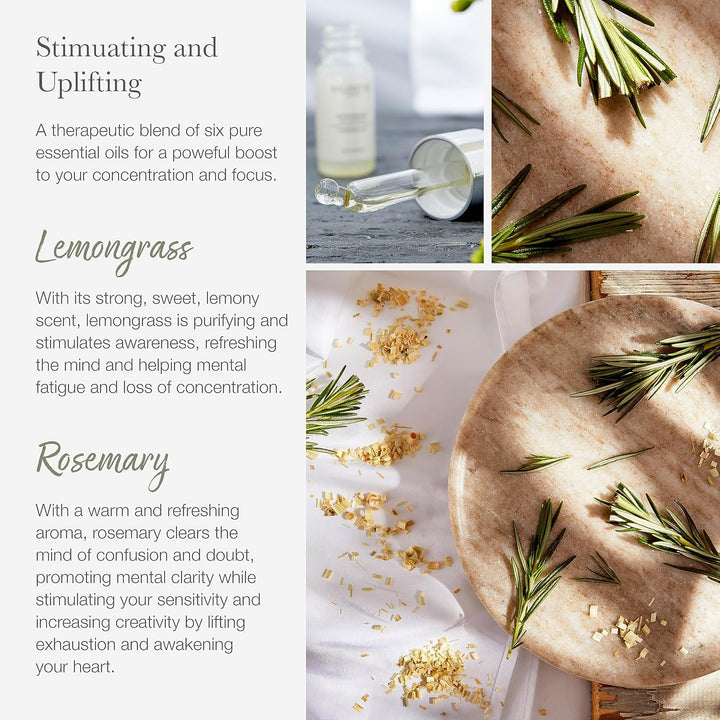 Reed Diffuser - Lemongrass & Rosemary Scent | Essential Oil Aroma for Home | 100 Ml