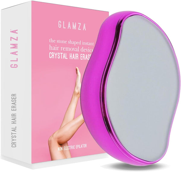 Crystal Hair Eraser Stone | Fast Effective Magic Crystal Hair Remover for Women & Men (Black)