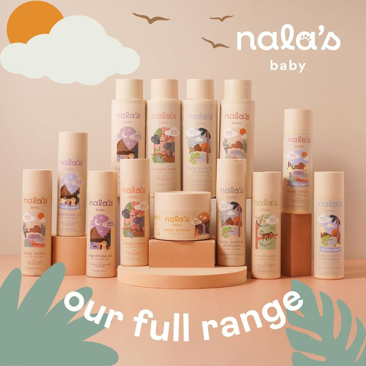Nighttime Oil | Award-Winning |99% Natural | Dermatologically-Tested and Paediatrician-Approved | Coconut Oil, Apricot and Lavender | Vegan | 400Ml | Nalas Baby