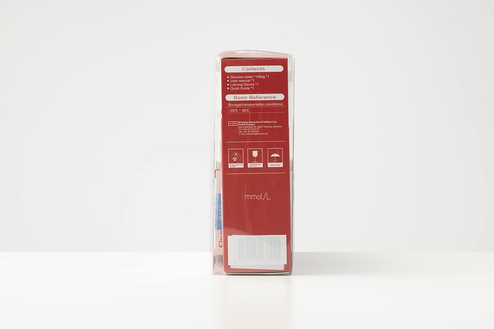 Blood Sugar Monitor,  Safe Accu2 Blood Sugar Test Kit with 100 Test Strips, 100 Lans, Light Indicator, No Coding, Easy to Use, Diabetes Testing Kit Home Use UK, Mmol/L