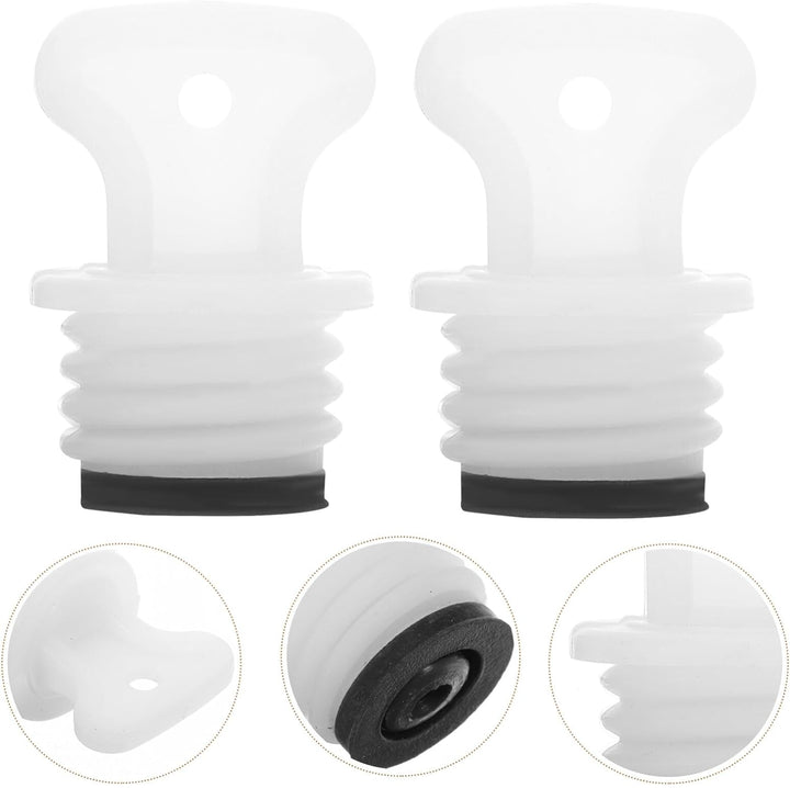 2Pcs Hot Water Bottle Stopper Leak Proof Water Bottles Washers Hot Water Bottle Replacement Cap Hot Water Sack Caps Plug for Hot Water Sack Small Bag Plugs Leakproof Cork