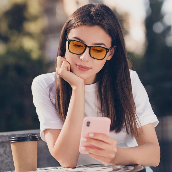 Blue Light Blocking Gaming Glasses Esports Computer Gamer Glasses Powerful Professional Screen Filter, anti Glare Fatigue and Eyestrain UV400 Glasses for Women Men (Video Games, Console, TV, PC)