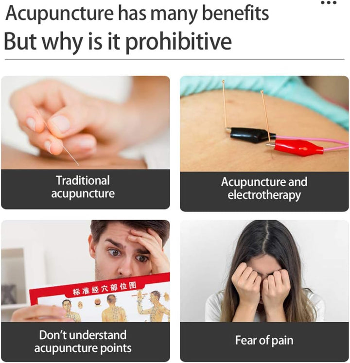 Portable Laser Acupuncture Pen with Digital Display Electroacupuncture Point Muscle Stimulator Device Gifts for Parents