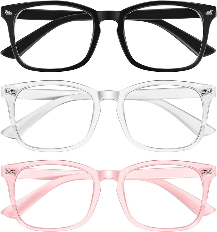 Blue Light Glasses Blue Light Blocking Glasses for Women Men Computer Screen Filter anti Headache Eyestrain Glare UV Gaming Glasses Lightweight Eyeglasses Non-Prescription