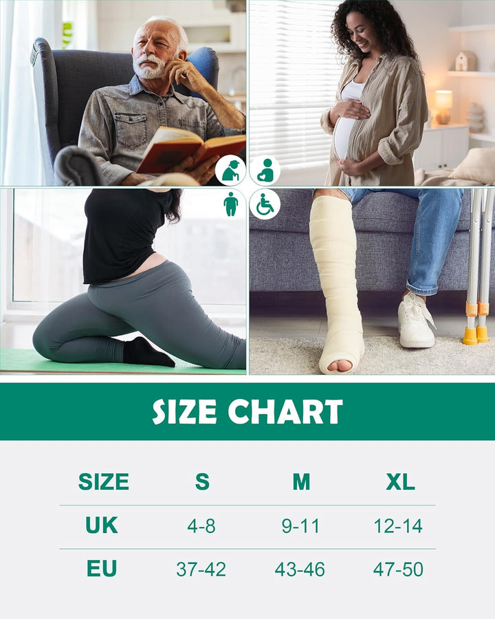 Bamboo Diabetic Socks for Men, Soft Top Cushioned Seamless Socks for Swollen Feet and Ankles, Loose Top Hospital Socks 3 Pairs