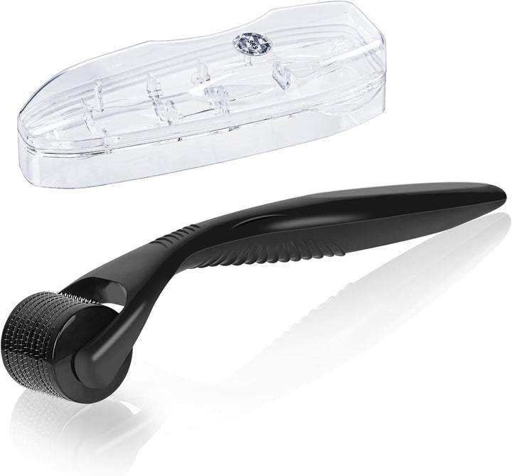 Derma Roller, 1Mm Microneedle Derma Roller for Men and Women, Professional Microneedling Derma Needling, Micro Needle Roller Facial Wrinkles Hair Loss Stretch Marks Hair Regrowth