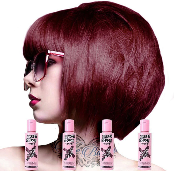 2X  Semi-Permanent Hair Dye 2X 100Ml (Fire Red)