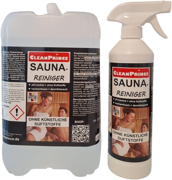 5,5 Litre Sauna Cleaner Cleaning Wood