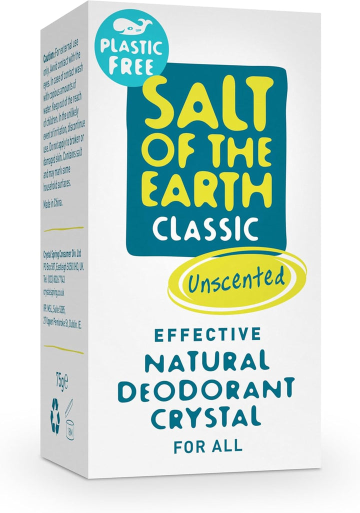 - Natural Deodorant Crystal Classic - Effective Crystal Deodorant, Fragrance Free, Vegan, Cruelty Free - Suitable for Women, Men, and Kids - 90G