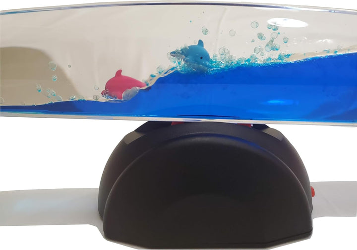 SUPREMETECH Wave Motion Machine (Blue, 12 Inch with Dolphins)