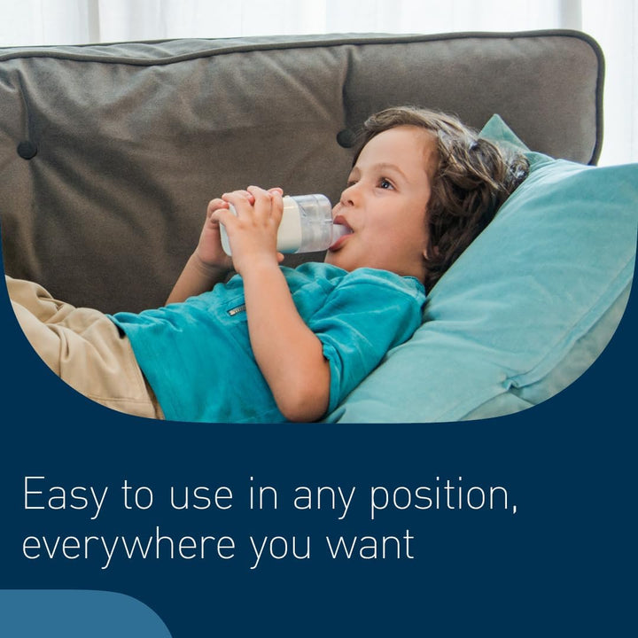 Microair U100 Portable Nebuliser – Compact, Silent Nebuliser Machine for Adults, Effective for Respiratory Conditions from Cold to Asthma