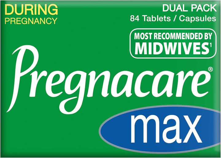 MAX Pregnancy Vitamins - Uk'S No.1 Pregnancy Brand. Greater Prenatal Care for Women, Supplement with Added Omega-3 DHA for Normal Brain and Eye Development,