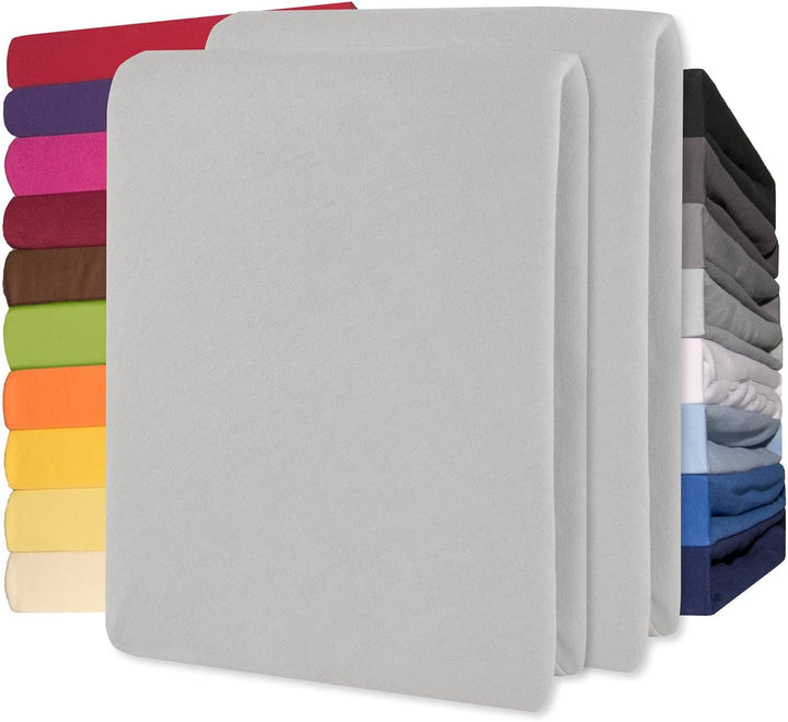 Lucina Fitted Sheet Cotton 200X200-200X220 Cm Royal Blue