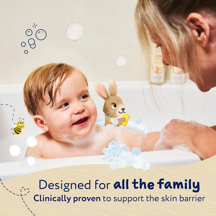 Oatderma Bubble Bath, Fragrance Free, Soothing Hydration for Sensitive Skin, Baby, 250Ml