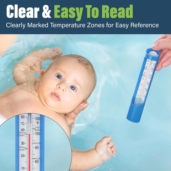 Bath Thermometer 230 Mm - Scoop Sampling Water Temperature Thermometer for Baby, Elderly, Kids - Easy to Use Water Thermometer to Monitor Bathing Temperature