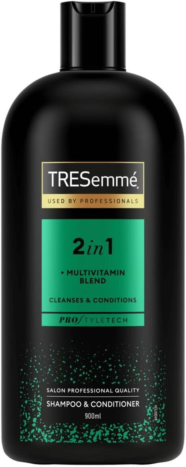 Replenish & Cleanse 2 in 1 Shampoo & Conditioner with Multi-Vitamin Cleansing Shampoo for All Hair Types 900 Ml