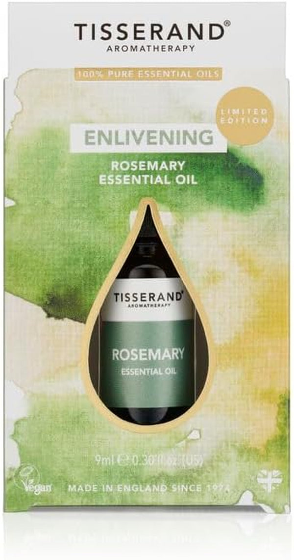 - Enlivening Rosemary - Ethically Harvested Essential ,Massage , Aromatherapy , Skin , for Diffuser ,100% Pure Essential - 9Ml