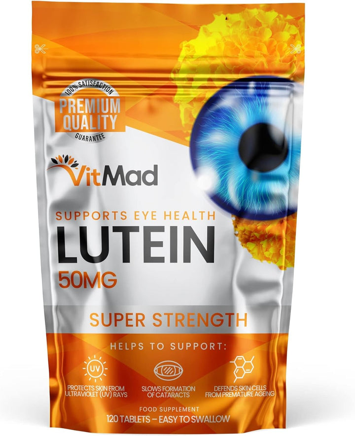 Lutein 50Mg 120 Tablets Supports Vision Eye Health Supplement