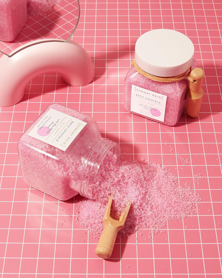 Luxury Nourishing Bath Crystals, Vegan & Cruelty-Free with Vitamin Rich Acai Berry Extract & Natural Sea Salts, 500G