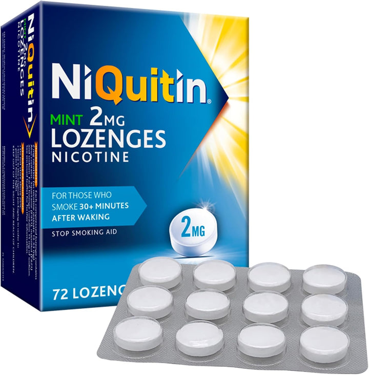Mint 2 Mg Lozenges - Effective Smoking Craving Relief - 72 Lozenges - Long-Lasting Effect - Reduce and Quit Smoking Aid