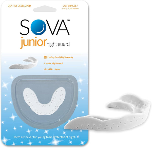 Junior Mouth Guard for Clenching and Grinding Teeth at Night, Custom-Fit Sleep Night Guard for Kids, Snow White