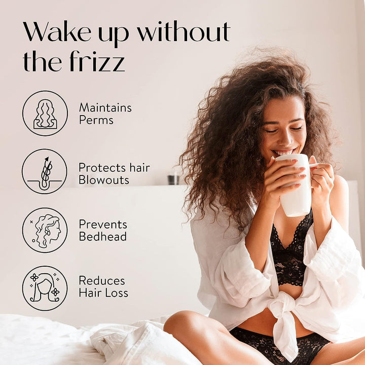 100% Genuine 22Momme Silk Bonnet for Sleeping, Double-Layered Mulberry Silk Hair Wrap with Premium Elastic Stay on Head. (One Size, Pink)