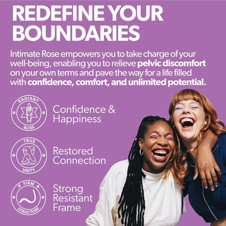 Intimaterose Pelvic Wand, Pelvic Floor Muscle Trigger Point Massager, Perineal Massage Tool for Pelvic Physical Therapy & Pain Relief, Bpa-Free, Latex-Free, Standard (Non-Vibration)