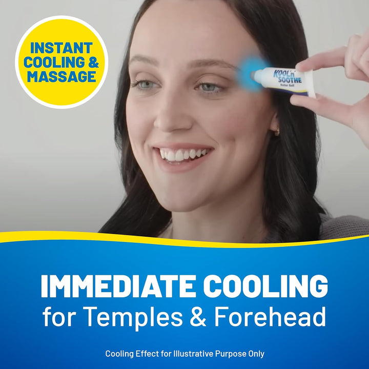 Roller Ball/ 100+ Applications/Precision Cooling & Massage for Temples & Forehead