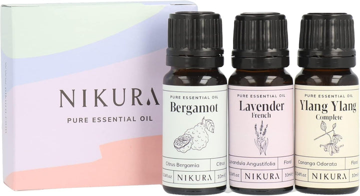 Essential Oils Blends Gift Set | Calming Essential Oils for Diffusers for Home, Sleep, Wax Melts | Relaxing Aromatherapy Oils Set | UK Made & Vegan