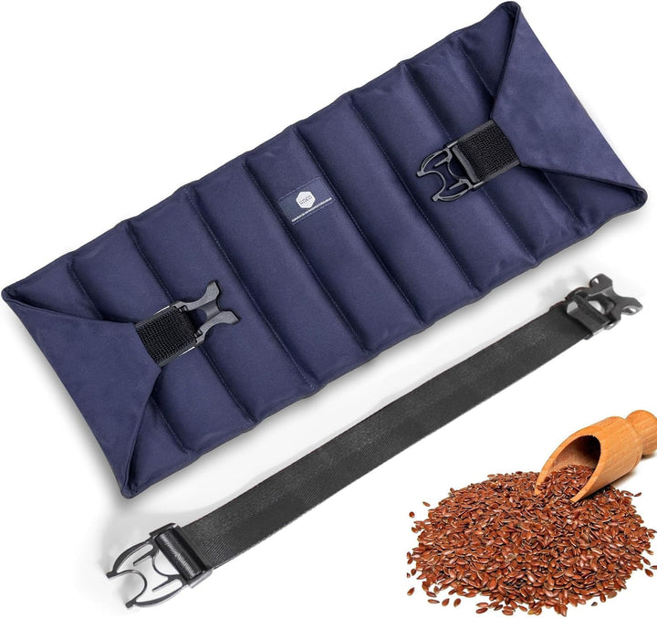 Large Heat Pads for Back Pain Relief with Adjustable Strap| Wheat Bags Microwavable| Microwave Heat Pad for Cramps, Menstrual, Lumbar, Muscle Spasms