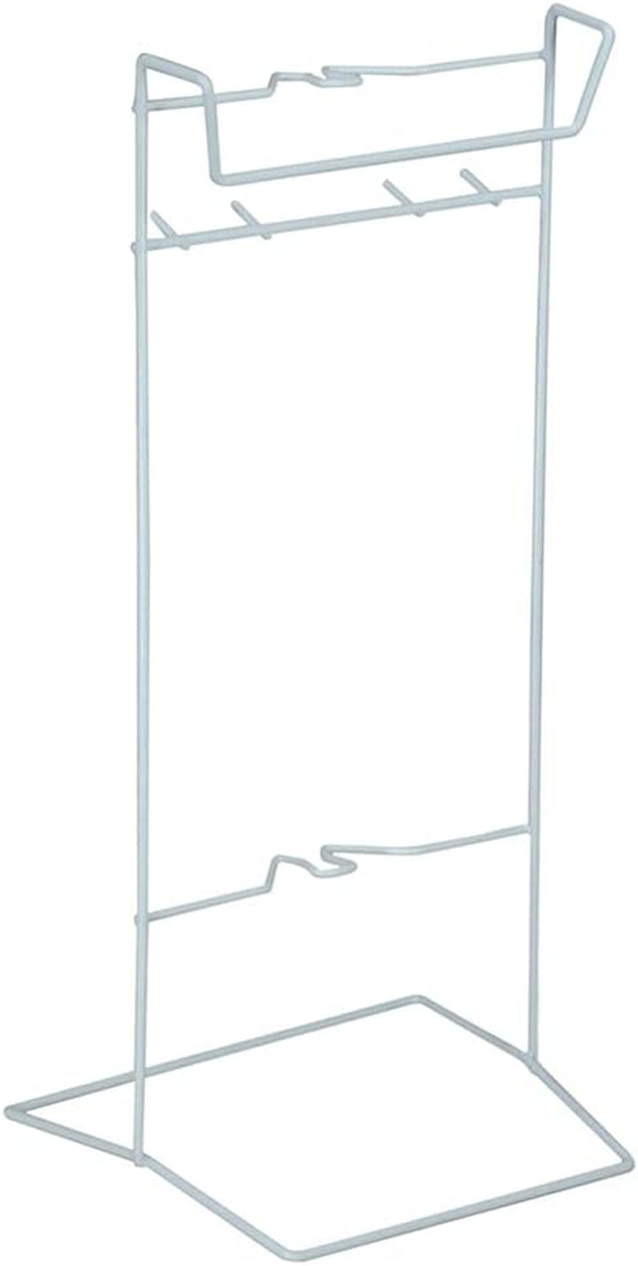 Urine Catheter Bag Holder - Free Standing Floor or Hanging - Plastic Coated - Easy to Clean - Integrated Lower & Upper Clips - Personal Bathroom Aid