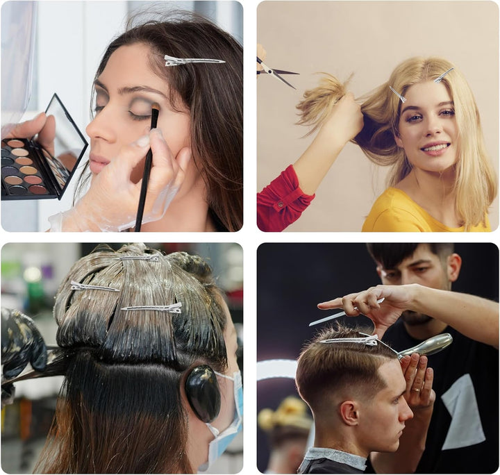 36 X Hair Clips for Styling, 3.5" Duck Bill Clips, Pin Curl Metal Sectioning Rollers, Long Roller Styling Alligator Hairdressing