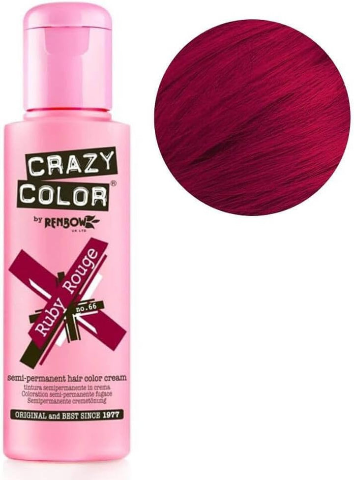 2X  Semi-Permanent Hair Dye 2X 100Ml (Fire Red)