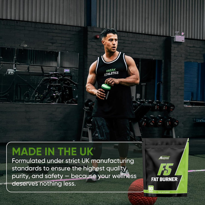 F5 Weight Loss Pills - Fat Burners for Men - Fat Burners for Women Weight Loss - 90 Capsules Fat Burner Suitable for Men & Women - UK Made