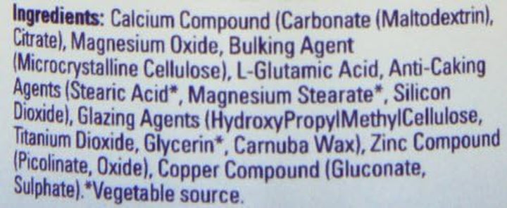 Calcium Magnesium and Zinc - Pack of 90 Tablets