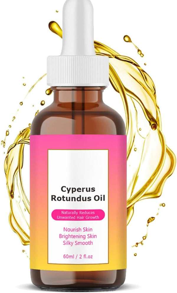 Cyperus Rotundus Oil,60Ml Cyperus Rotundus Skin Serum,Cyperus Rotundu Oil for Hair Removal,Effective Hair Removal Solution,Moisturizing Soothing Treatment for Sensitive Skin
