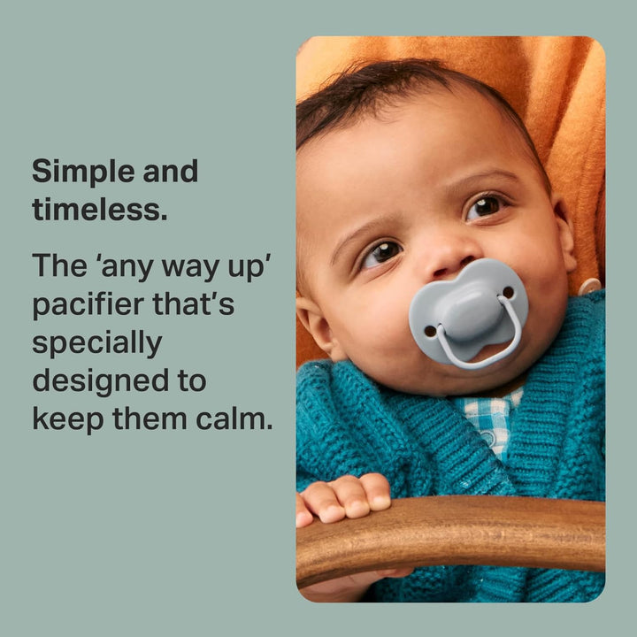 Anytime Soothers, 18-36M, 6 Pack, Symmetrical Teat Sits Anyway Up, Bpa-Free Silicone Dummy, Orthodontic Design