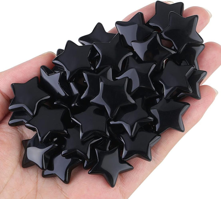 20 Pcs Crystals and Gemstones Star Healing Crystals Set Reiki Chakra Protection Polished Stones Meditation Energy Balancing Crystal