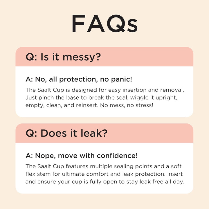 Soft Menstrual Cup - Super Soft and Flexible - Best Sensitive Cup - Wear for 12 Hours - Made in USA (Desert Blush, Regular)