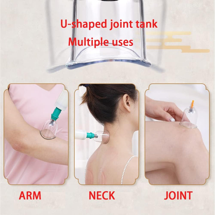 26 Cupping Cups Sets Biomagnetic Traditional Professional Chinese Therapy Massage Vacuum Cupping Set Household Pull Out Cupping Kit/Hijama Chinese Massage Suction