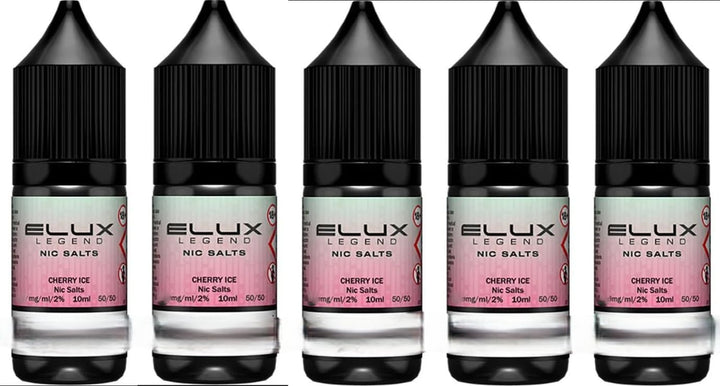 ELUX Legend Nicsalt | 2 0Mg | 5 X 10 M L | No Nicotine | Clean Puffs | Aromatic Clouds | Smooth Inhale | Pack of 5 (Size - 20) (Lemon and Lime)