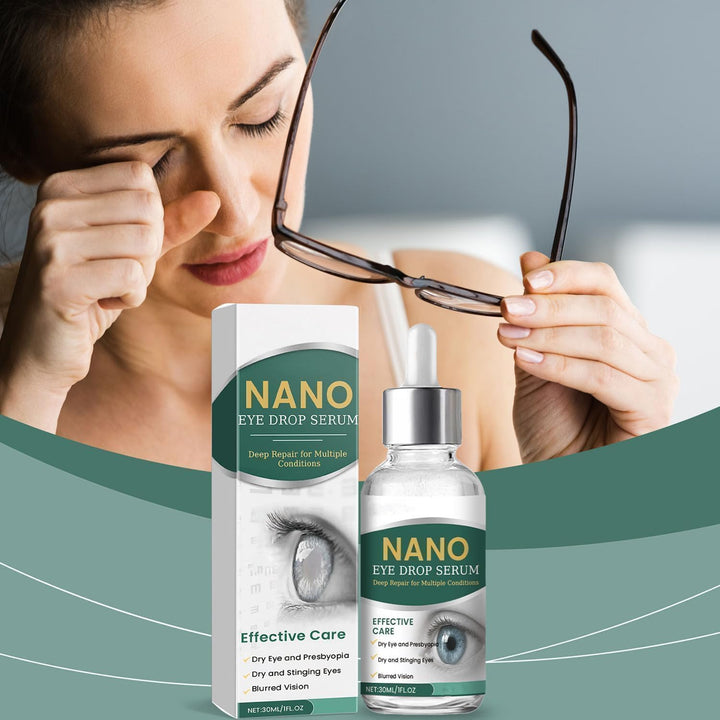Nano Eye Drops Essence, a Dry Eyes Lubricant Made with Natural Ingredients, Is Suitable for All Eye Strain and Relieves Eyes Fatigue