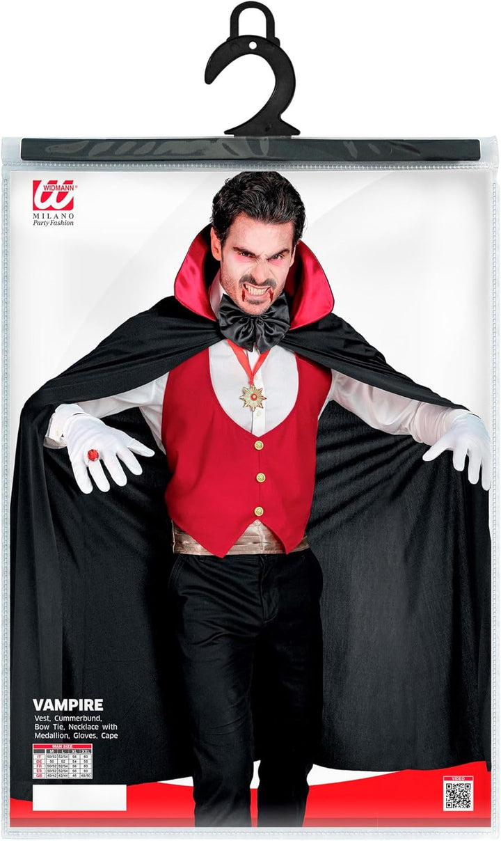 Widmann Vampire Gothic Bloodsucker Costume Dark Count Halloween Fancy Dress