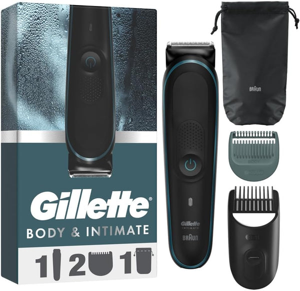 Intimate Trimmer I5 - Pubic Hair & Body Groomer for Men, Skinfirst Waterproof Manscaping Trimmer, Cordless Wet/Dry Body Hair Shaver for Private Parts & Sensitive Areas