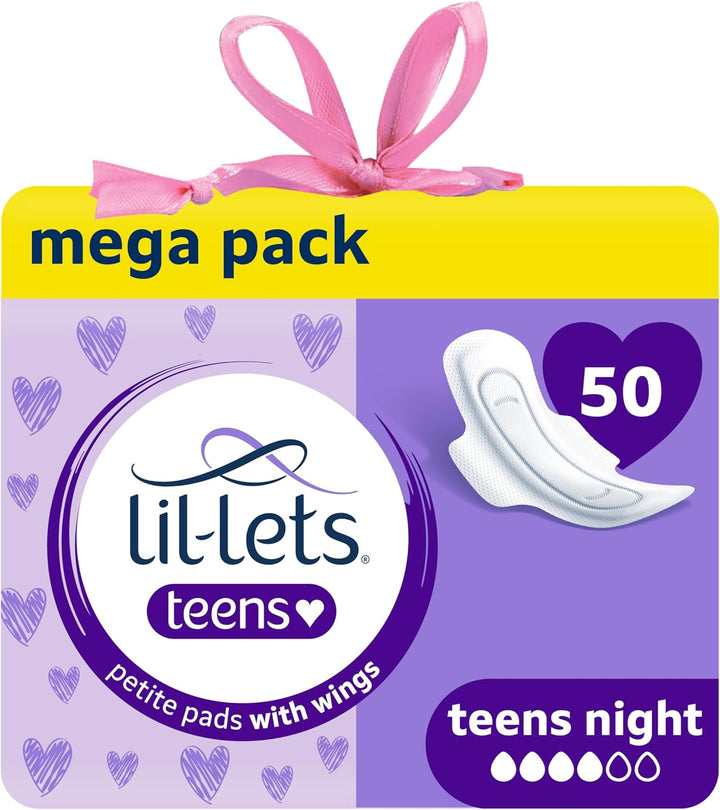 Teens Day Pads X 70, Petite Towels for Girls & Teenagers, with Wings, for Light to Medium Flow, Unscented, Soft & Breathable, First Period Sanitary Towels, 5 Packs of 14 Pads - Bulk Pack