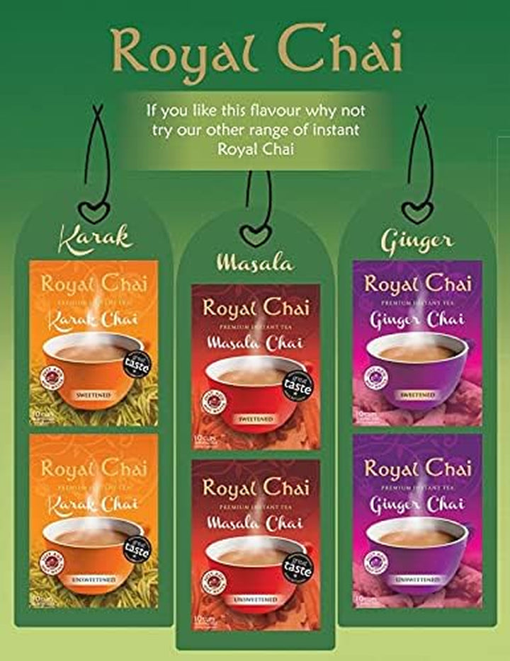 | Elaichi Chai Unsweetened | 10 Single Serving Sachets | Premium Instant Tea