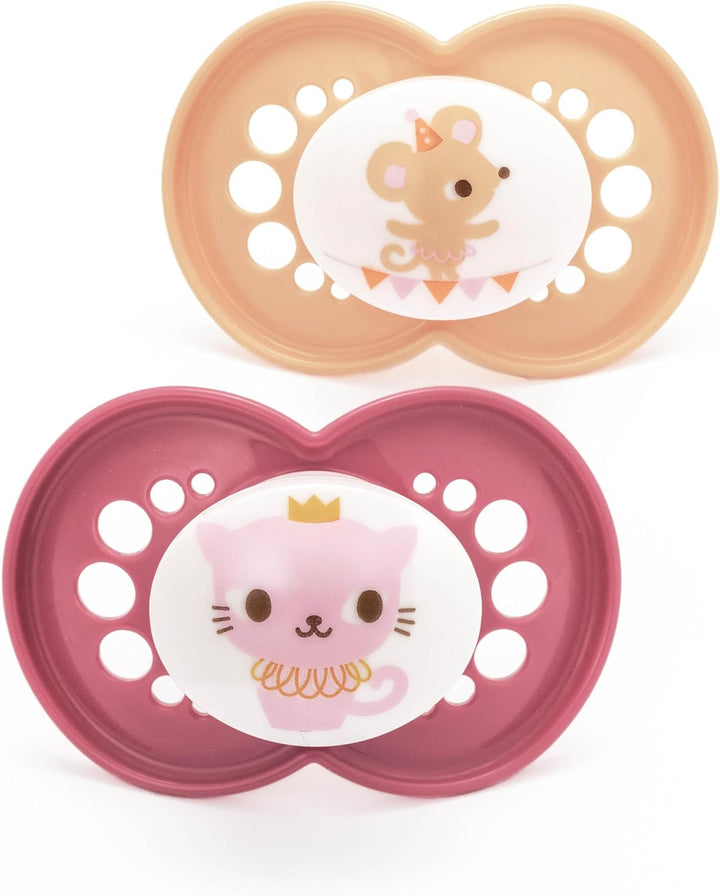 Original Soothers | 6 plus Months | 2 Pack | Comes in Dummy Steriliser Case | Sustainable Materials | Baby Accessories | Blue (Various Designs)